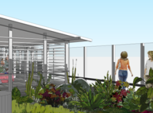 Landscaped roof areas